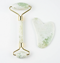 Vit Jade Ansiktsroller & Gua Sha Set 110g