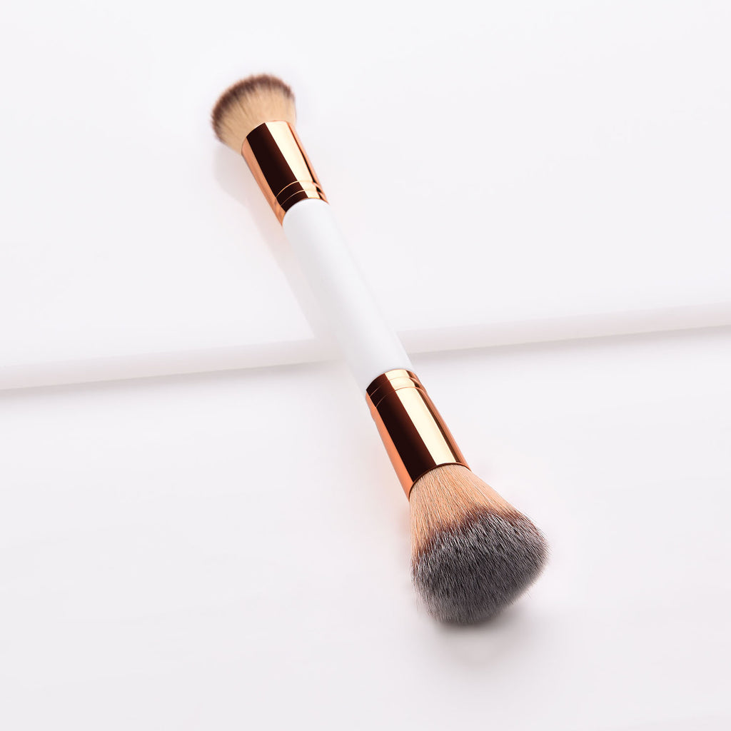 Dubbelsidig Makeupborste – Platina Puderpenseln