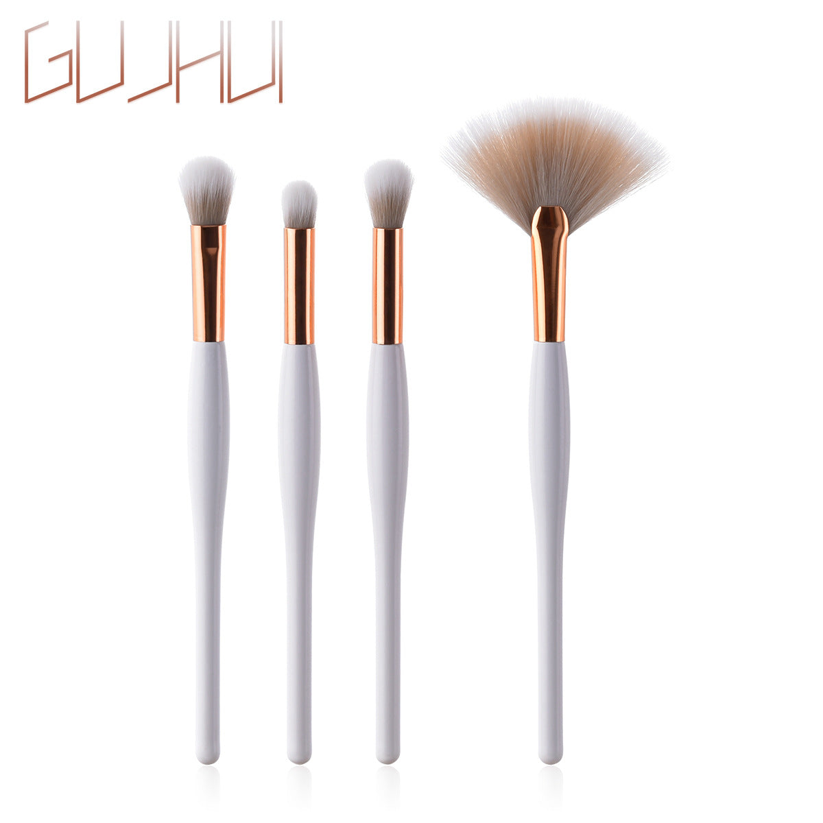 8-delat Makeupborste Set – Svart & Silver